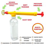 Adjustable High Pressure Garden Pump Bottle Spray Gun for Plants Garden Water Pesticide Car Wash Brass Nozzle Sprayer Pack of 2, Manual