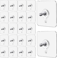Wall Mount Screw Hooks for Kitchen Bathroom Bedroom Living Room 10 Pcs