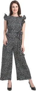 Women's Trendy Polka Print Crepe Jumpsuit