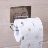 Stailess Steel Wall Mount Self Adhesive Toilet Paper Holder