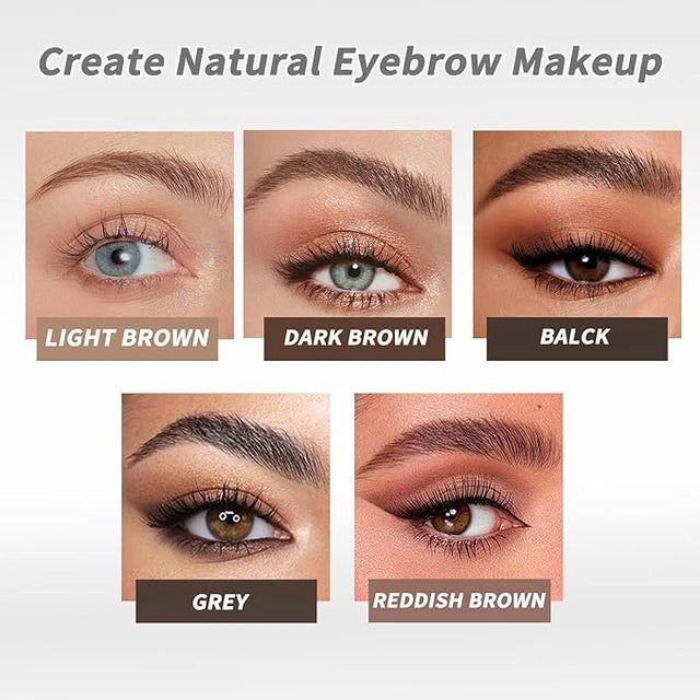 Waterproof Microblading Eyebrow Pencil with a Micro Fork Tip Applicator Pack of 2