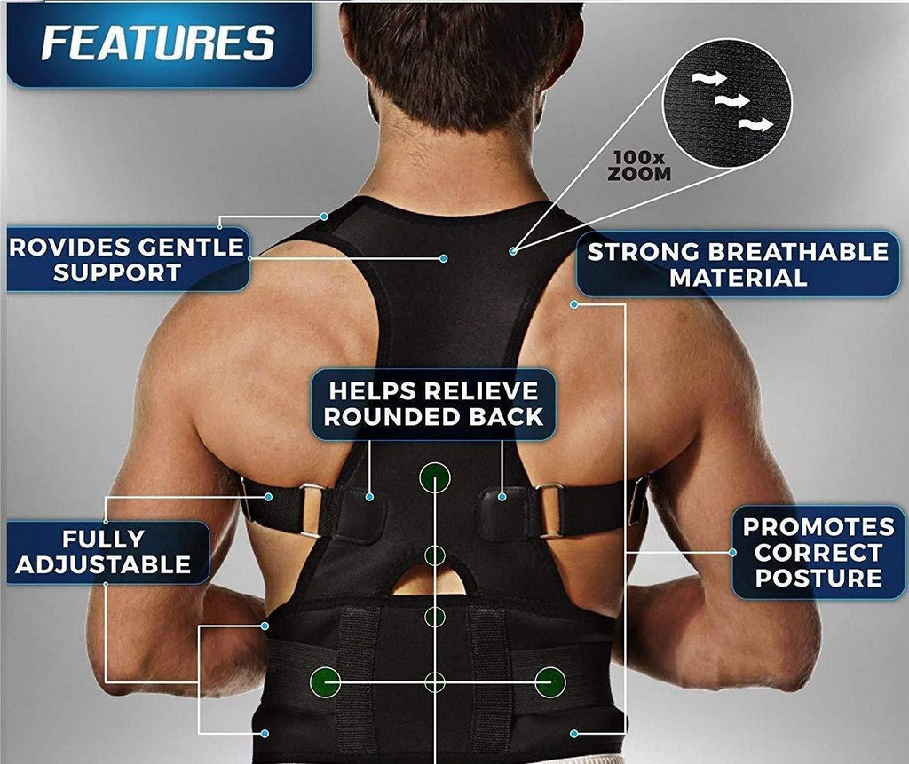 Posture Corrector Free Size Designed to provide exceptional Back Straight And Shoulder Support Belt